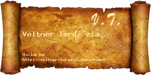 Veltner Terézia névjegykártya
